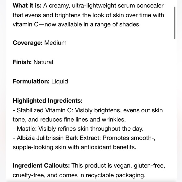 Ilia true skin serum foundation in Sable & concealer in Arrowroot - Picture 11 of 13